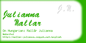 julianna mallar business card