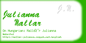 julianna mallar business card